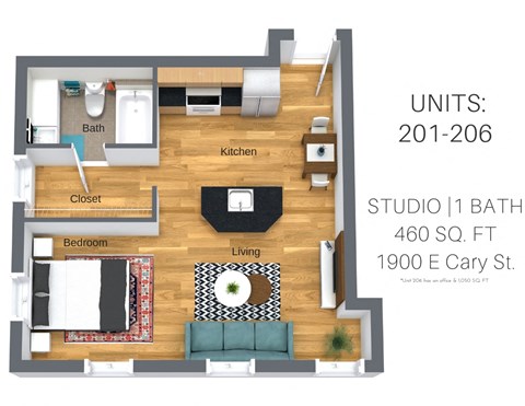 1817 E. Main Street Studio-2 Beds Apartment for Rent - Photo Gallery 43