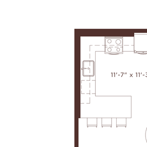 a2b Floorplan a2b Floorplan at North+Vine, Chicago, 60610
