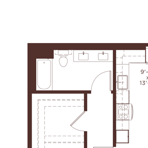 23 floorplan 23 floorplan at North+Vine, Chicago, Illinois