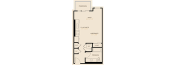 S1A Floor Plan at Bell Marymoor Park, Redmond