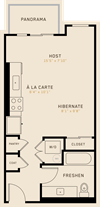 S1A Floor Plan S1A Floor Plan at Bell Marymoor Park, Redmond