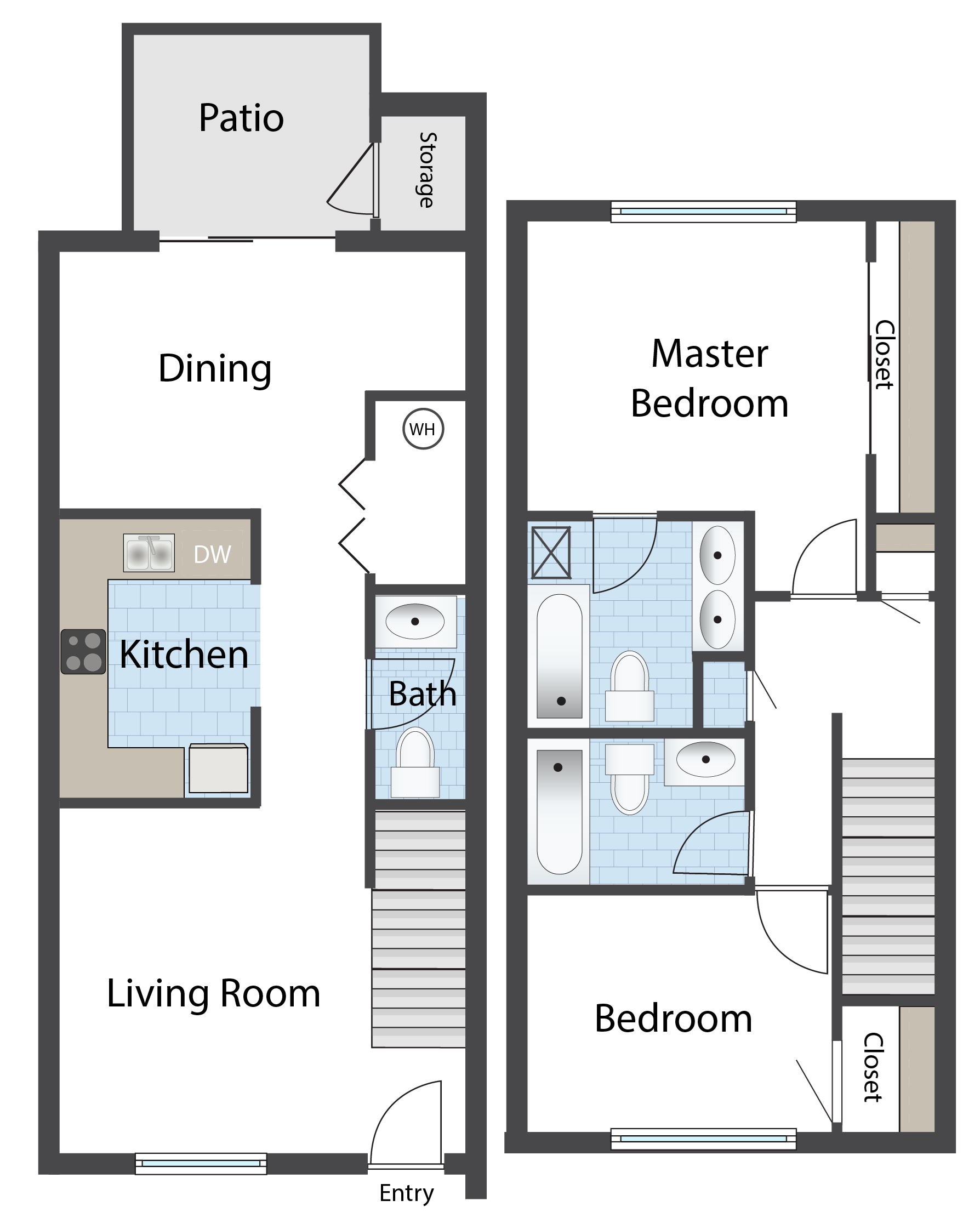 Floor Plans of Steeple Chase Apartments in Peoria, AZ