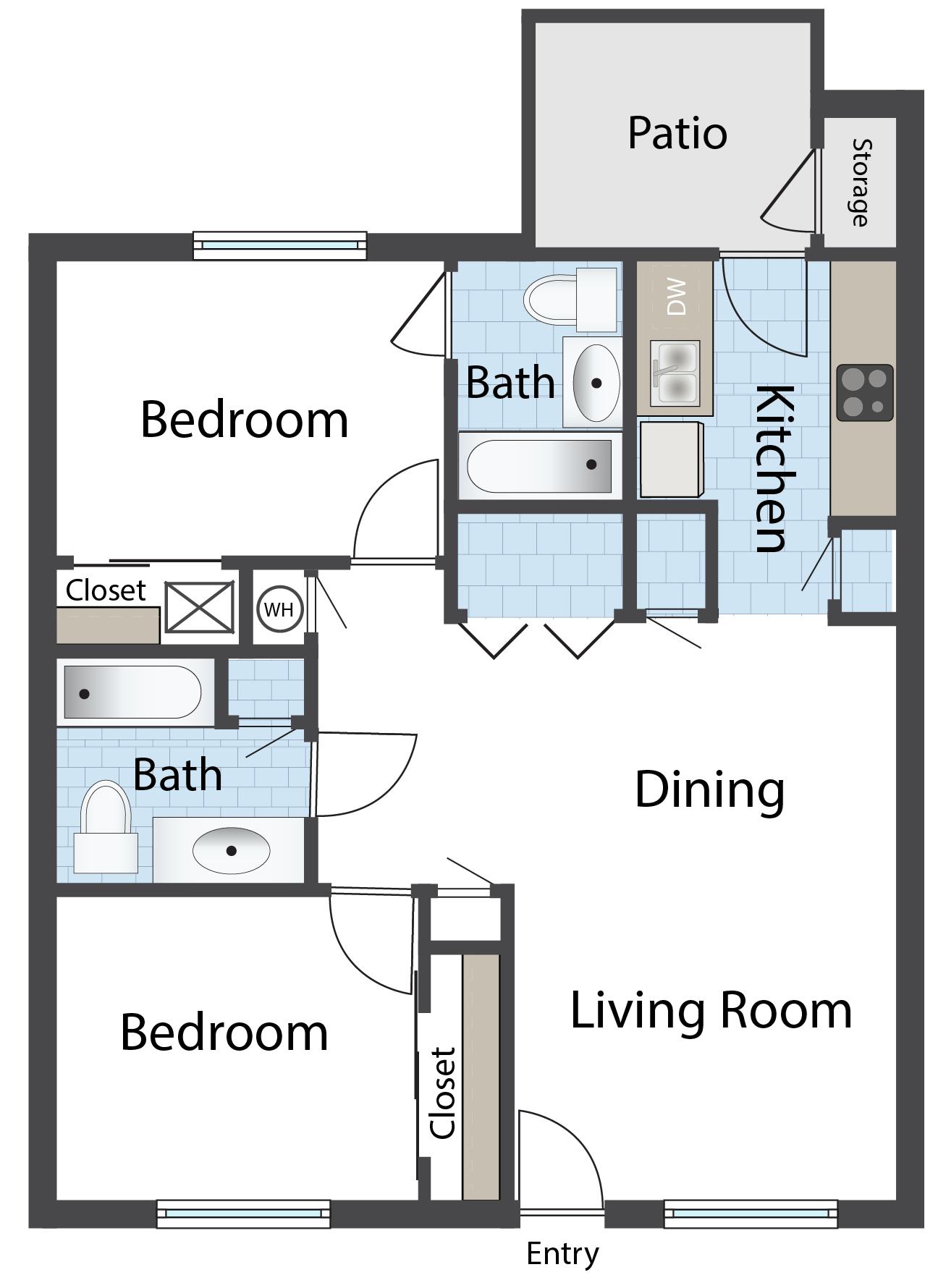 Floor Plans of Steeple Chase Apartments in Peoria, AZ