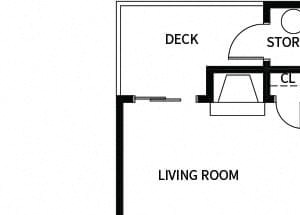 B1 floor plan at Hilltop Commons Apartments in San Pablo, CA