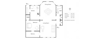 1 Bedroom - 1 Bathroom