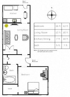 1 Bedroom - 1 Bathroom