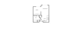 A1 floor plan at Woodrose Apartments in Bellingham, WA