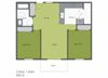 2 Bedroom 1 Bath A