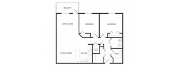 2 Bedroom 1 Bath