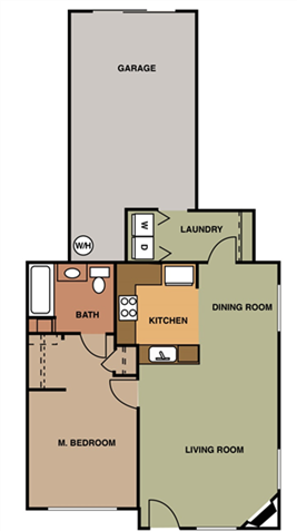 1 Bed 1 Bath B