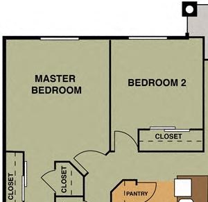 2 Bed 1 Bath B