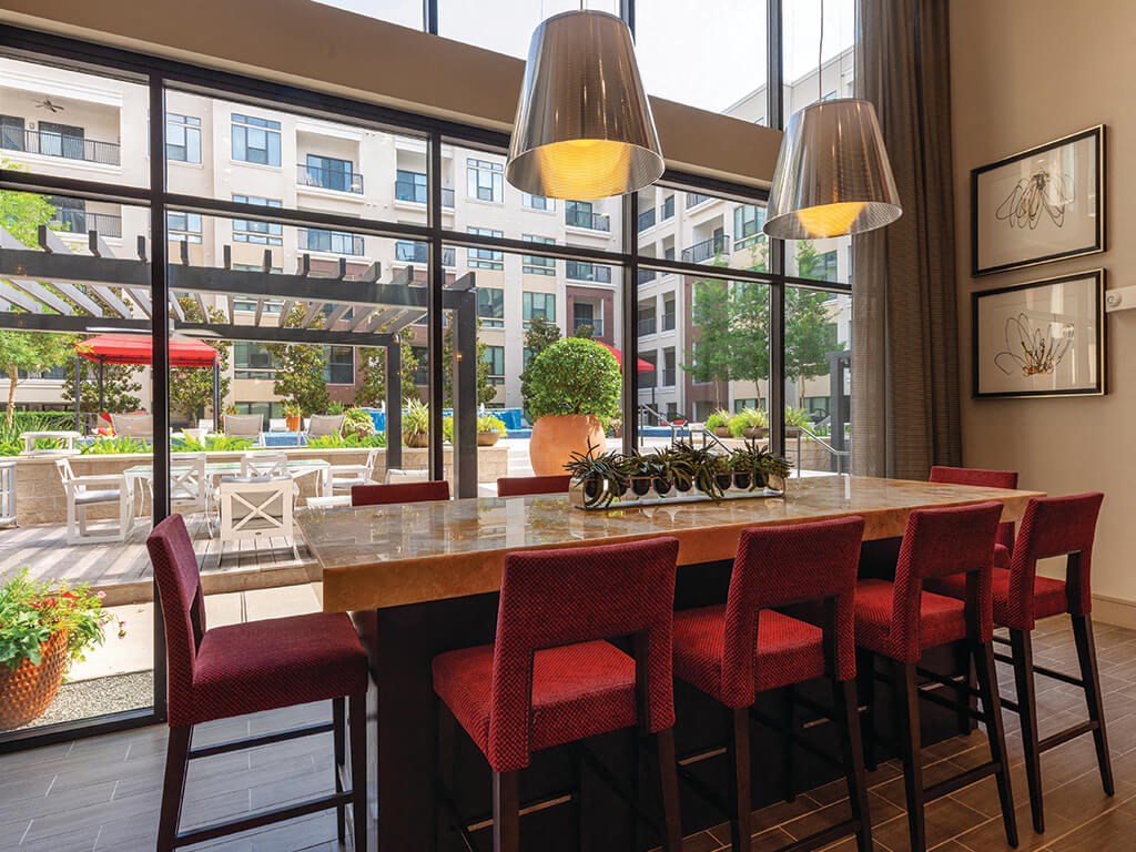 courtyard view at Ascent at City Centre