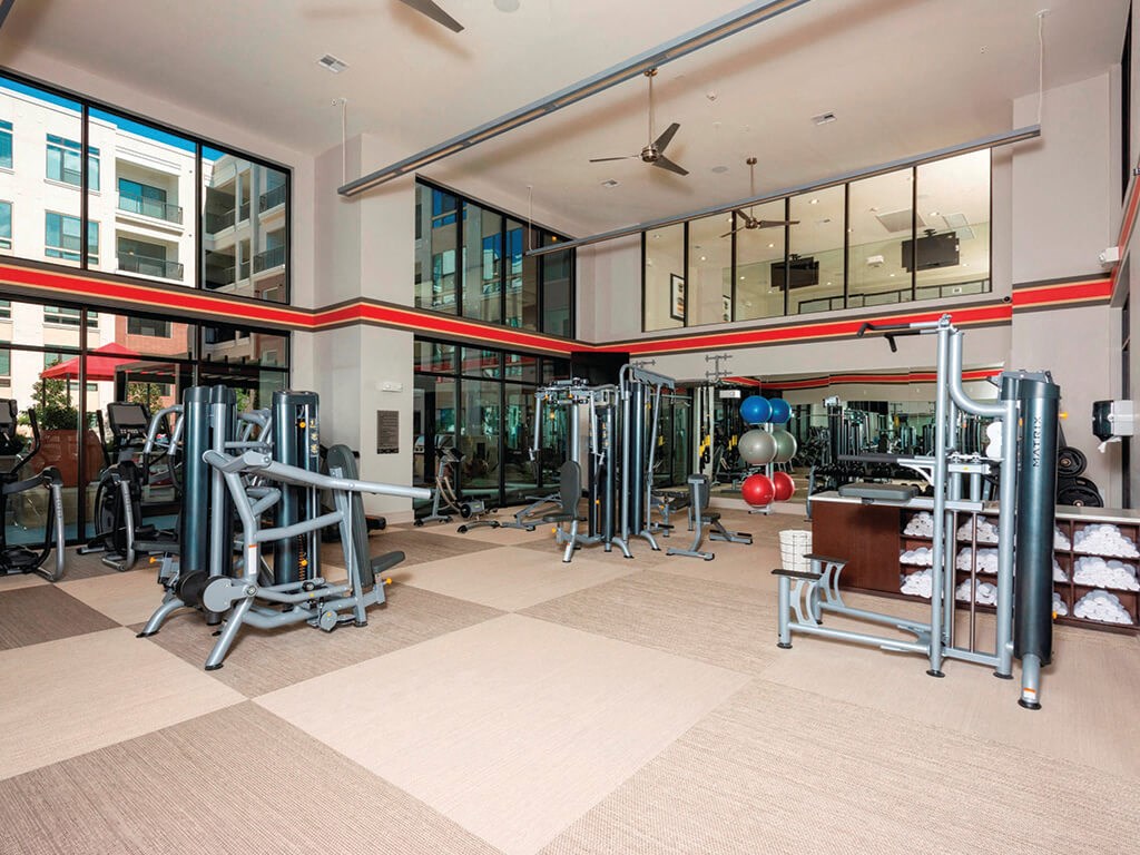 fitness center at Ascent at City Centre