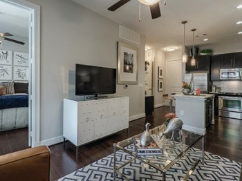Kitchen and bedroom at Ascent at City Centre