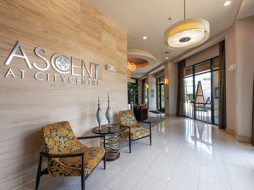Lobby at Ascent at City Centre
