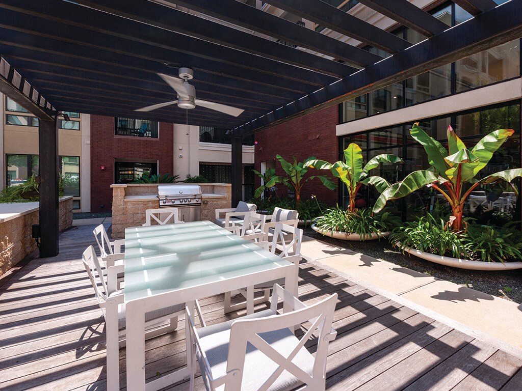 Pool patio at Ascent at City Centre