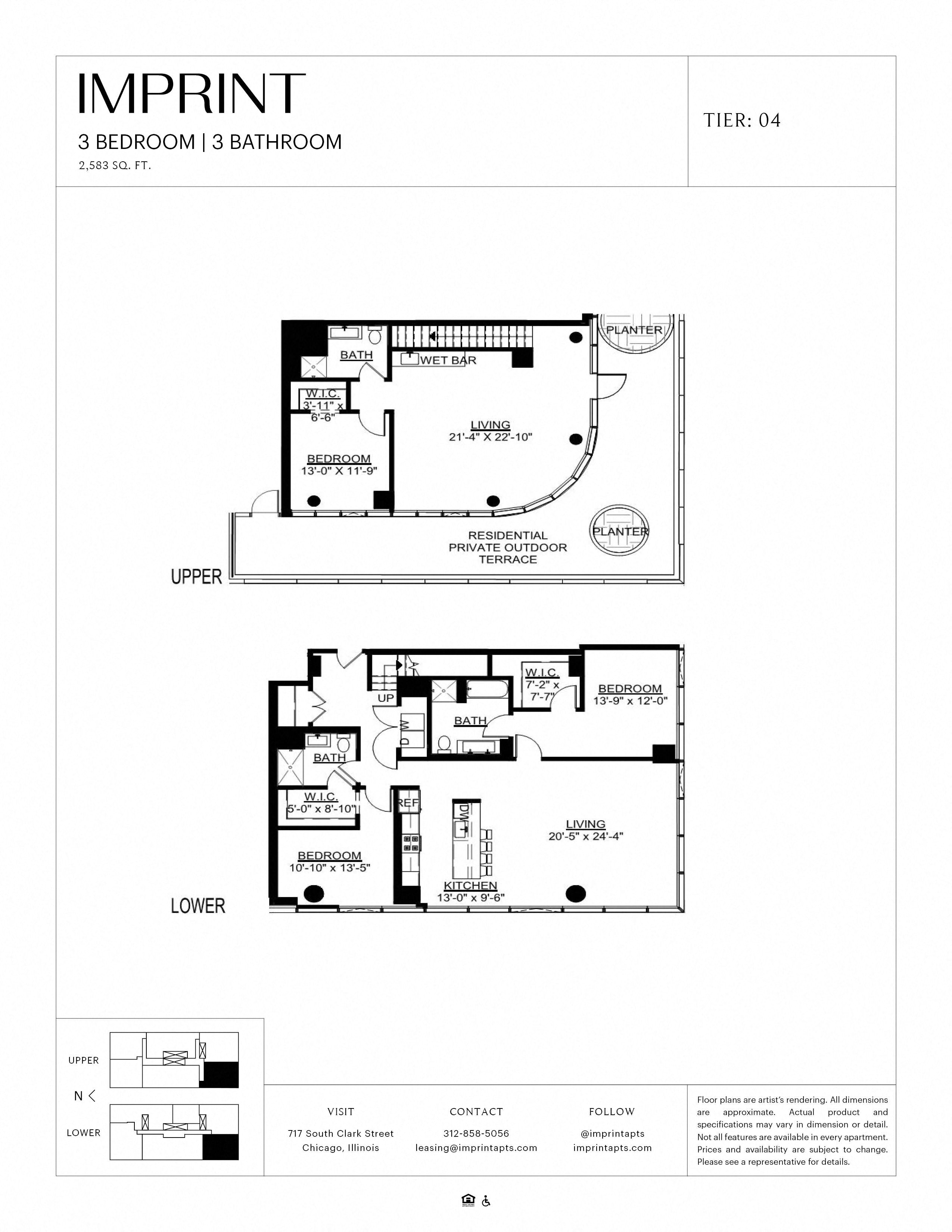 Three Bedroom PH A Terrace