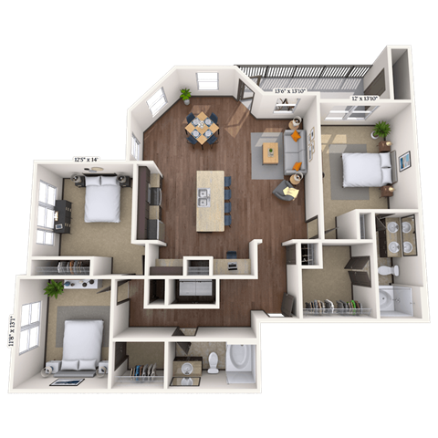 7555 Warren Parkway Studio-3 Beds Apartment for Rent - Photo Gallery 46