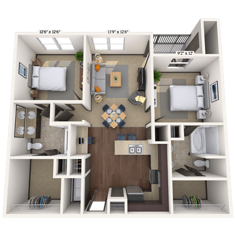 7555 Warren Parkway Studio-3 Beds Apartment for Rent - Photo Gallery 44