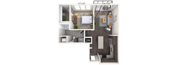 Traditional 1x1 690-746 SF