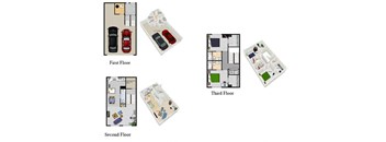 Two Bedroom Townhomes