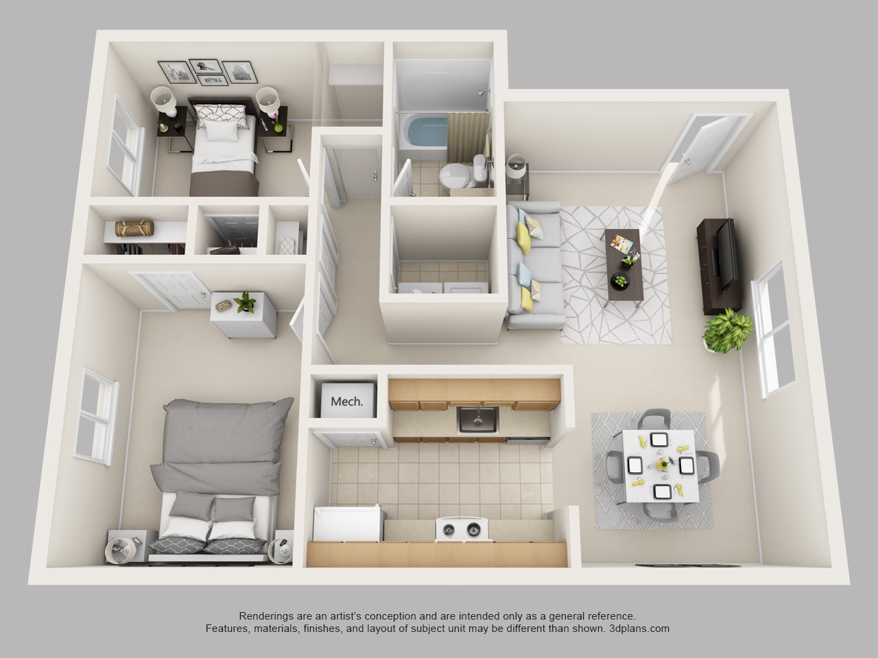 The Lancaster B Floor Plan 3