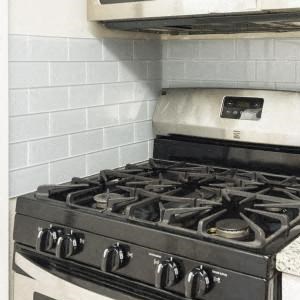 Stainless steel appliances and new counters at The Vic at Buckhead