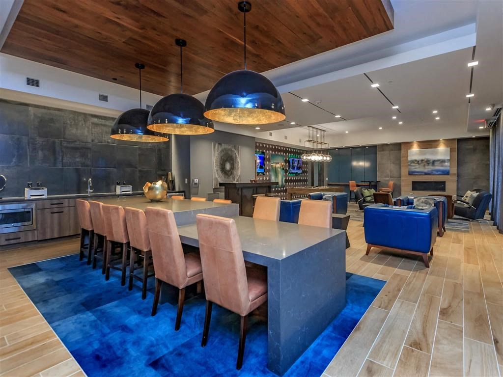 High Ceiling Berewick Pointe Lounge Area in Charlotte, North Carolina Apartment Rentals