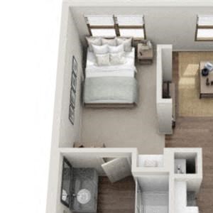 Hamilton Studio Floor Plan Hamilton Studio Floor Plan at Berewick Pointe, Charlotte, NC, 28278