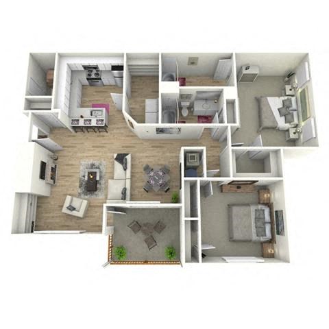 The Howell FloorPlan at Manchester Place, Lithia Springs, GA