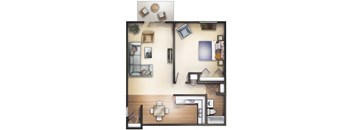 1 bed dlx patio corner