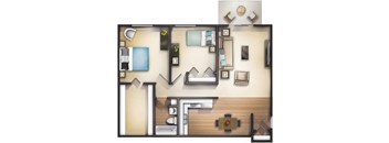 2 bed std patio 2 fl