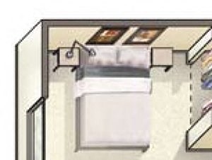 Two bedroom one bath floor plan l Vineyard Gardens in Santa Rosa Ca