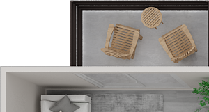 One bedroom floor plan