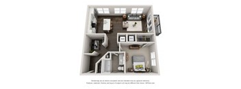 A5 Floor Plan at Marq on Main, Illinois, 60532