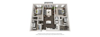 B1 Floor Plan at Marq on Main, Lisle, 60532
