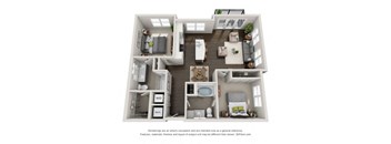B2 Floor Plan at Marq on Main, Lisle, Illinois