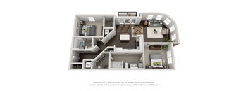 B5 Floor Plan at Marq on Main, Illinois, 60532
