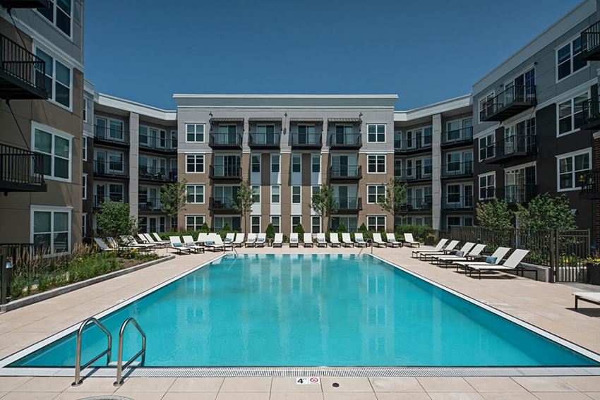 Extensive Resort Inspired Pool Deck at Marq on Main, Lisle, IL, 60532 - Photo Gallery 1