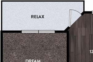B1B Floor Plan B1B Floor Plan at North Creek Apartments, Hutto, 78634
