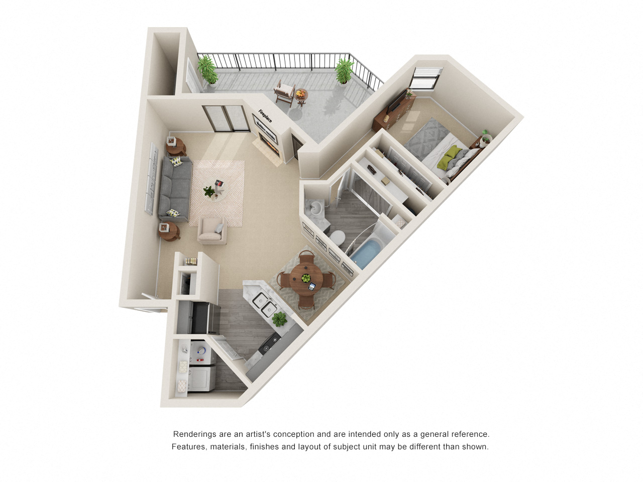 A5_Floor plan in apartments near houston tx