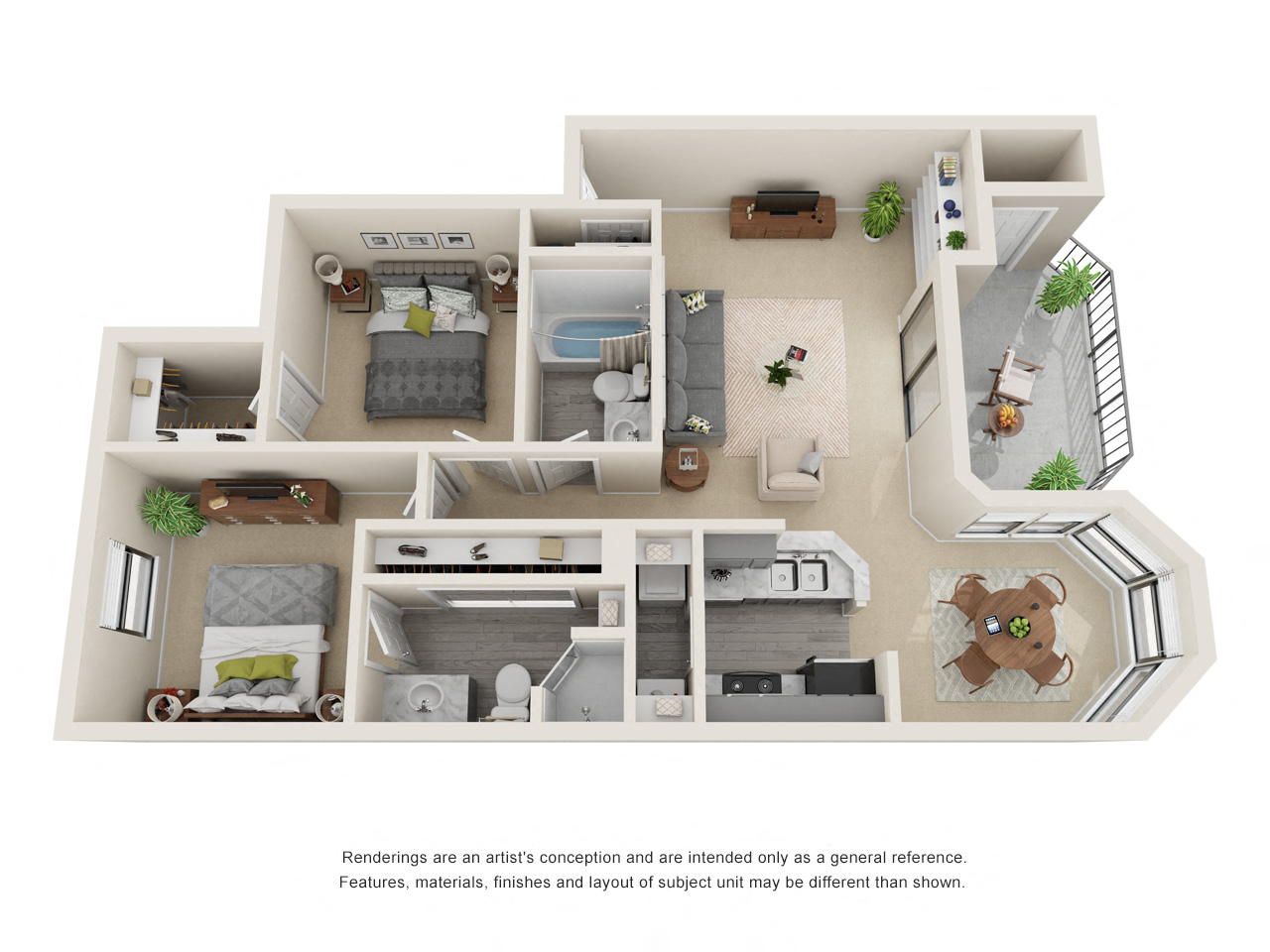 B1_Floor plan in apartments near houston tx