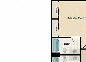 Noble Two bedroom Two bathroom