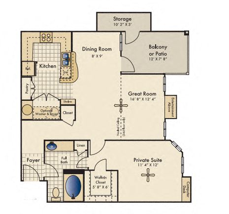habersham floorplan  at Reserve by the Lake, Texas
