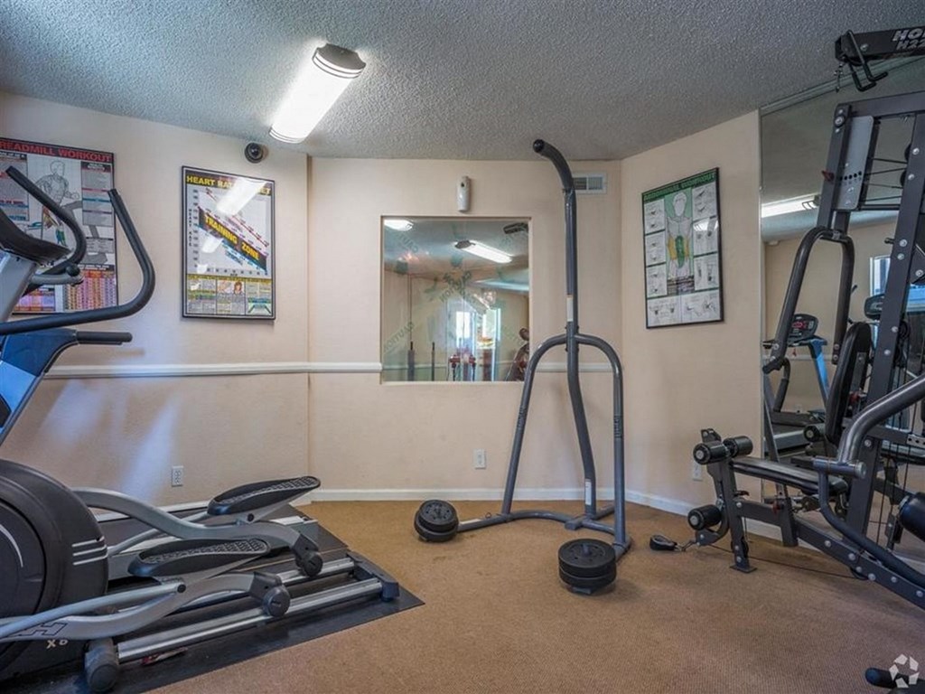 the gym is available for residents to use