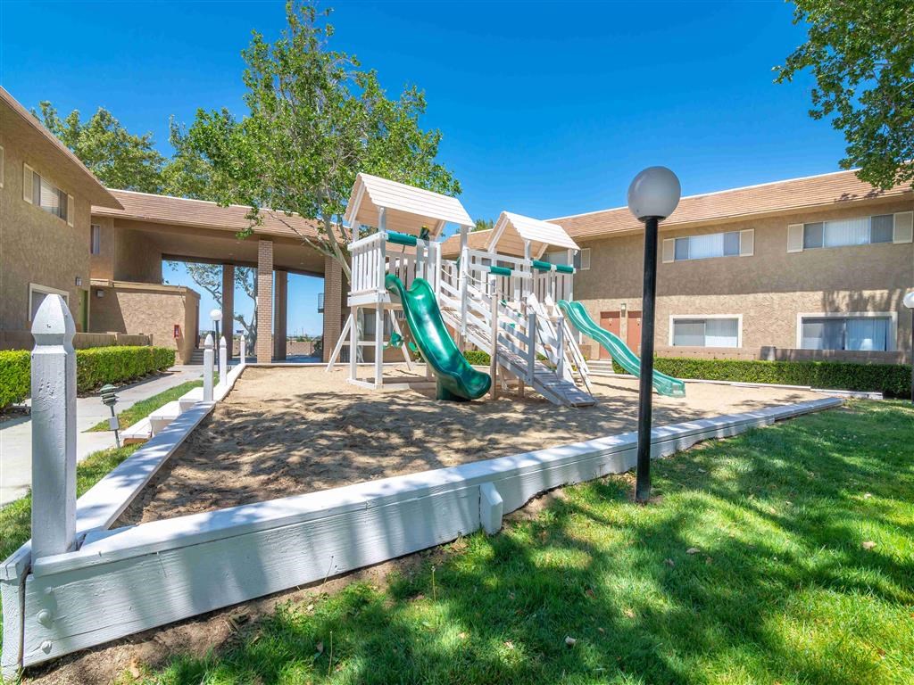 the playground at the apartments for rent