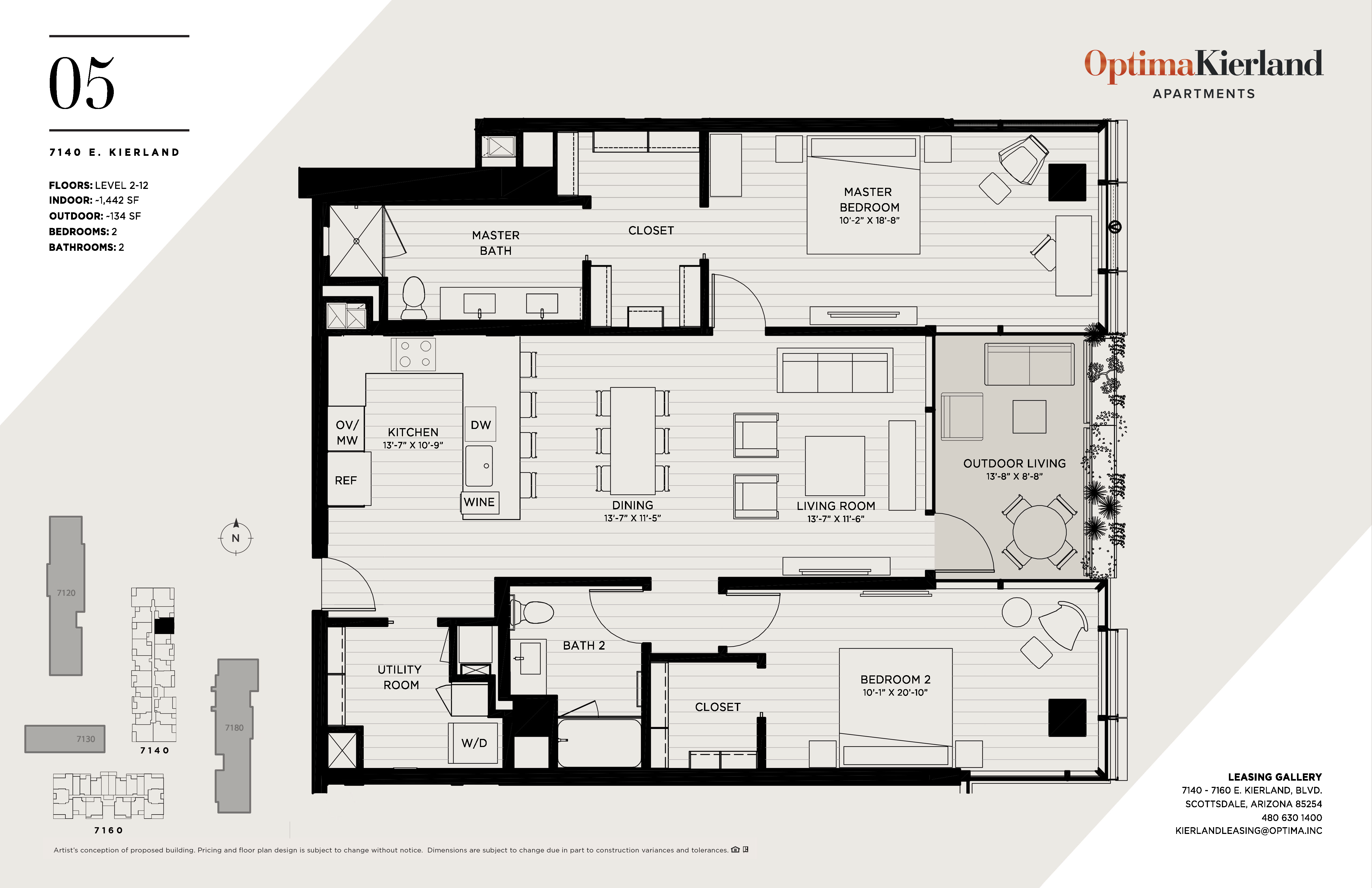 Floor Plan 05 by Optima Kierland Apartments