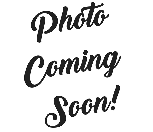A black and white image with the words "Photo Coming Soon!" written in a stylized font.