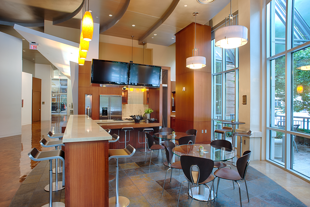 Resident cafe in community clubhouse