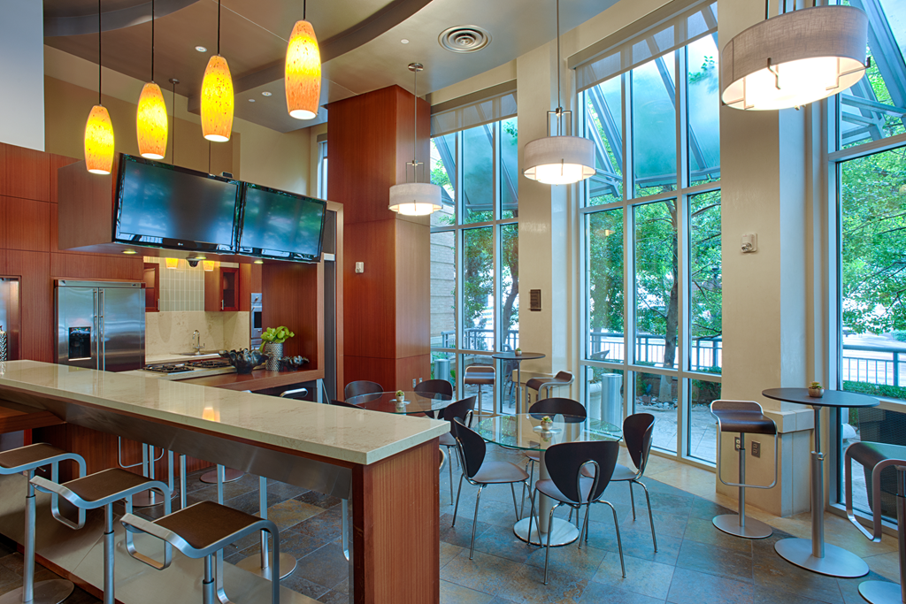 Resident cafe in community clubhouse